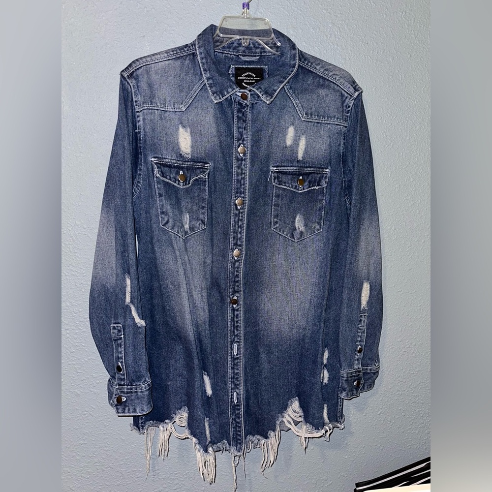Distressed Denim Jacket